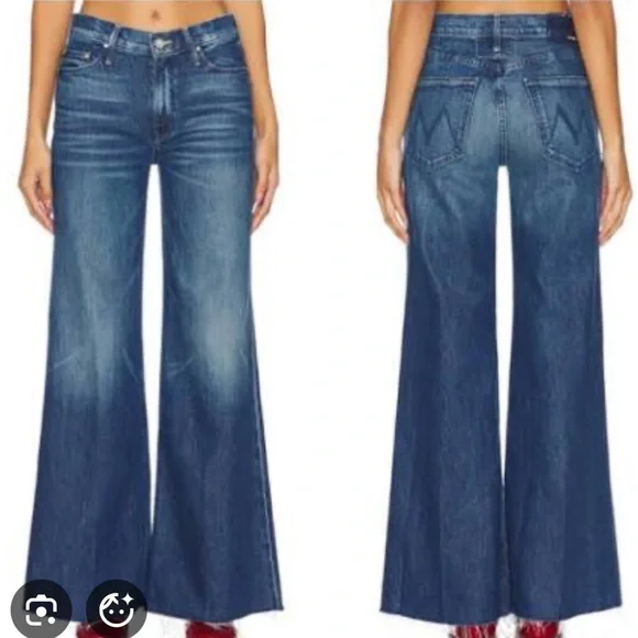 MOTHER The Twister Sneak Fray High-Rise
Wide-Leg Jeans Which is Witch 25 - Picture 1 of 8